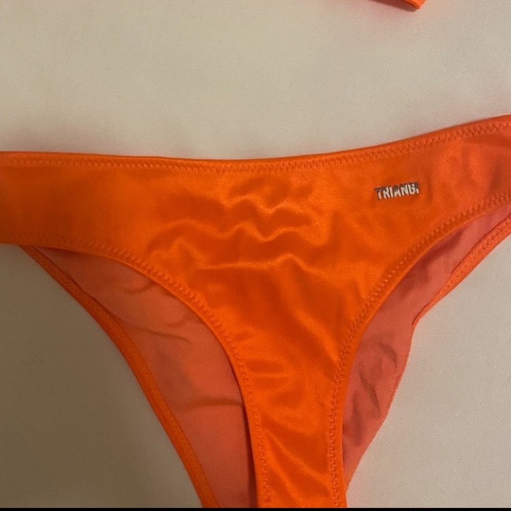 Orange triangl bathingsuit bottom